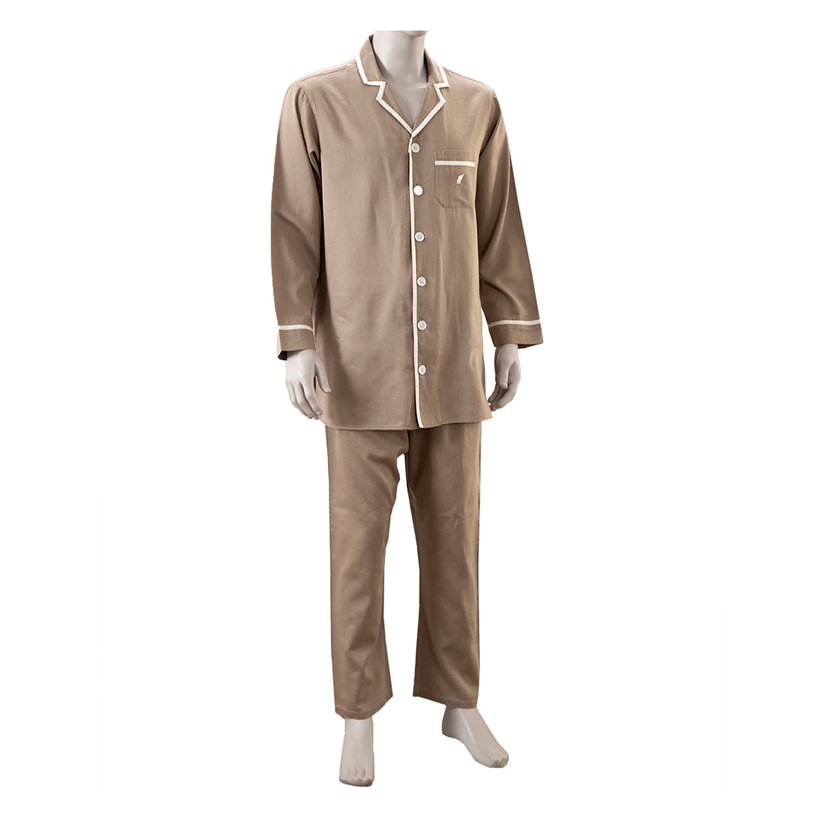 Buy Viola 100 Cotton Solid Beige Men Large X Large Loungewear