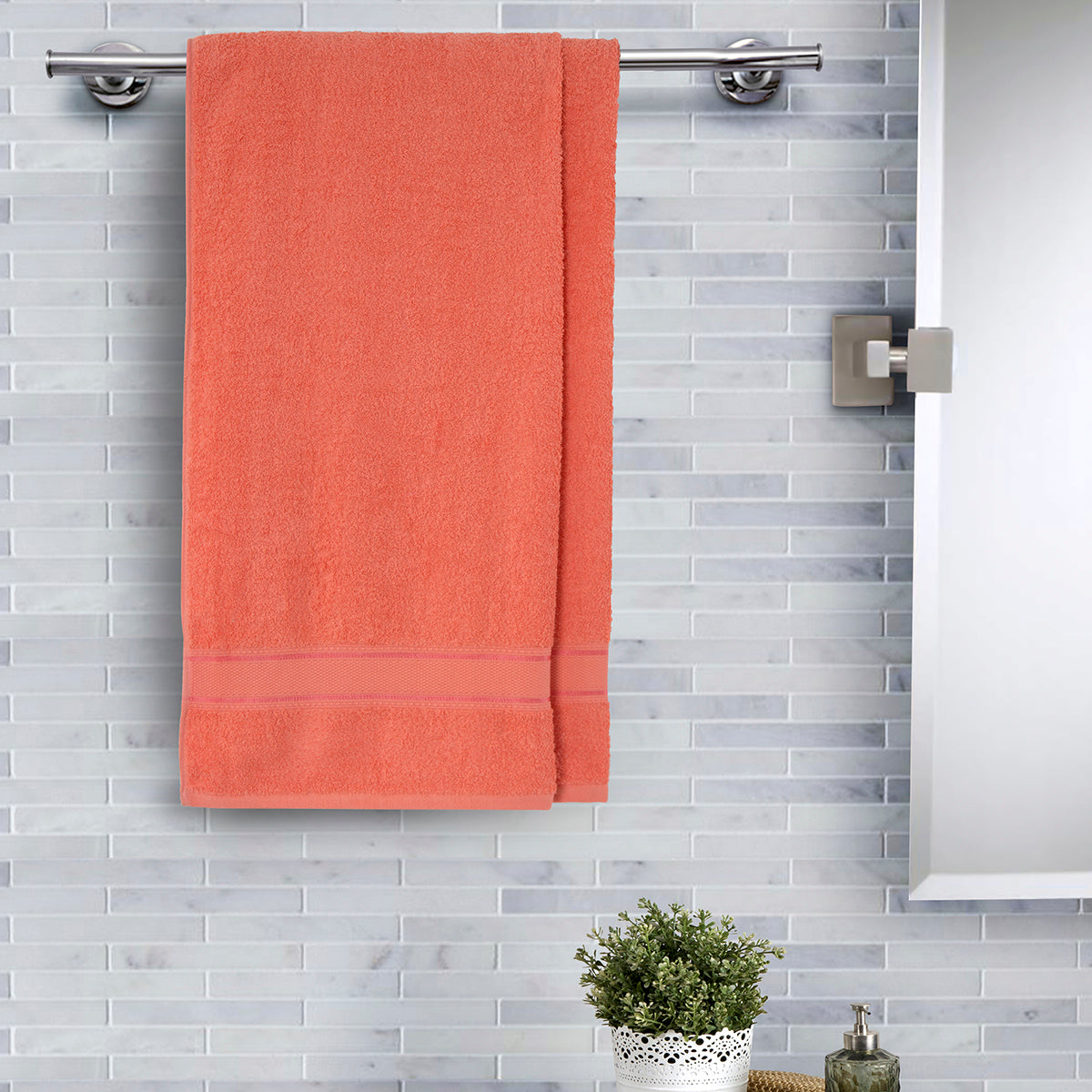 Orange towel online set