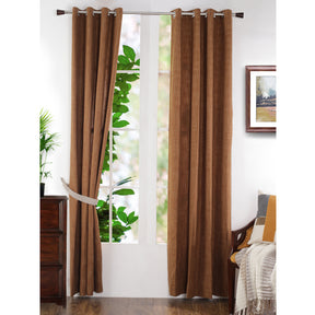 Batik Slub Woven Yard Dyed Curtain Set