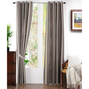 Beatitude Stripe Jacquard Curtain Set