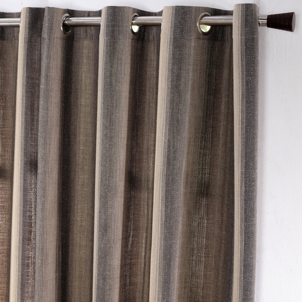 Beatitude Stripe Jacquard Curtain Set