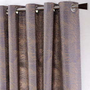 Cacti Spine J/Q Woven Yard Dyed Curtain Set