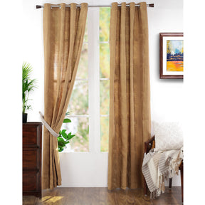 Cacti Spine J/Q Woven Yard Dyed Curtain Set