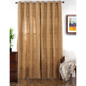 Cacti Spine J/Q Woven Yard Dyed Curtain Set