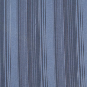 Duo Stripe Woven Yard Dyed Blue Curtain Set