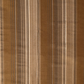 Duo Stripe Woven Yard Dyed Gold Curtain Set