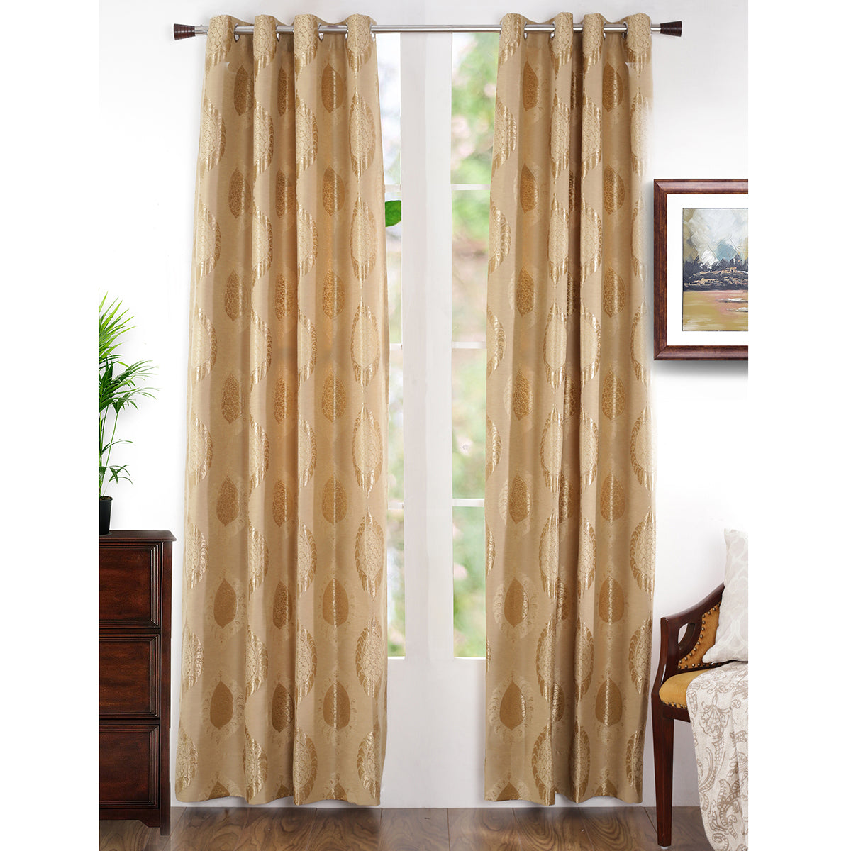 Ecstasy Jacquard Curtain Set