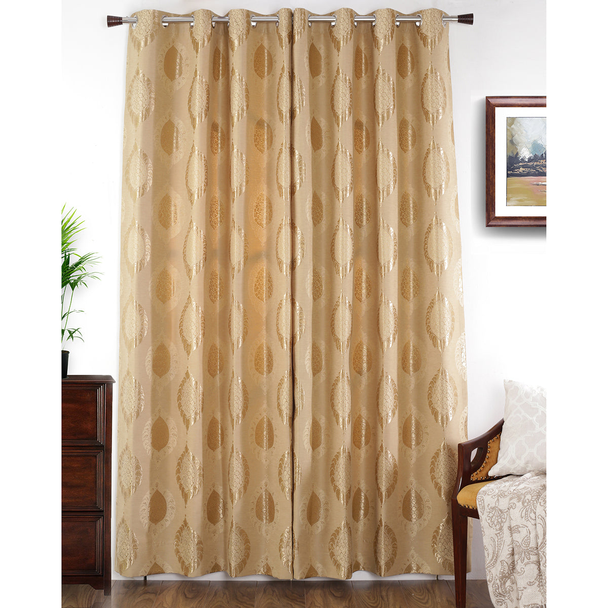 Ecstasy Jacquard Curtain Set