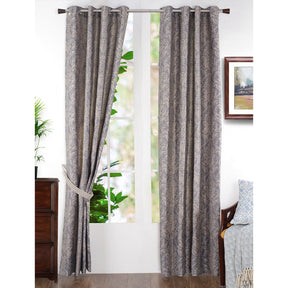 Paradise Damask Jacquard Curtain Set