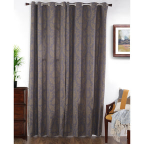 Spotted Damask Jacquard Curtain Set