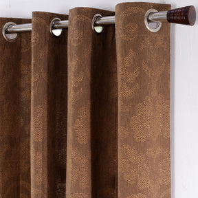 Spotted Damask Jacquard Curtain Set