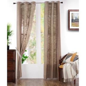 Tussah Silk Curtain Set