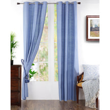 Tussah Silk Curtain Set