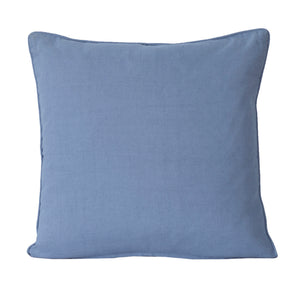 Grandeur VintFlow Handwork Hand Embridery 100% Cotton Blue Cushion Cover