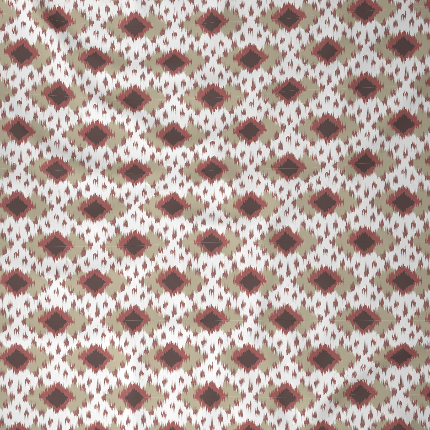 Florescence Arlen Printed 100% Cotton Red Bed Sheet