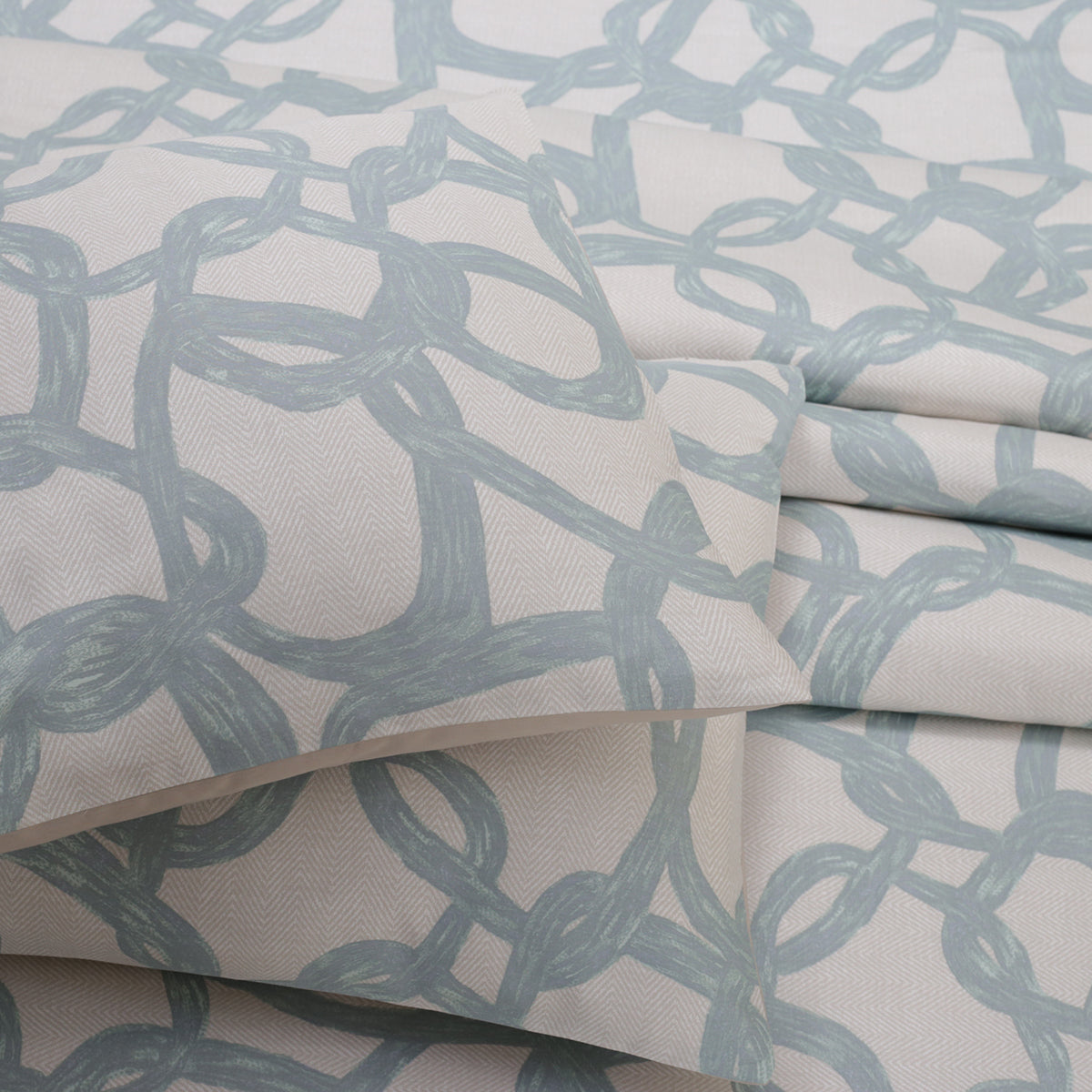 Art Nouveau Harriett Printed 100% Cotton Green Soft Bed Sheet