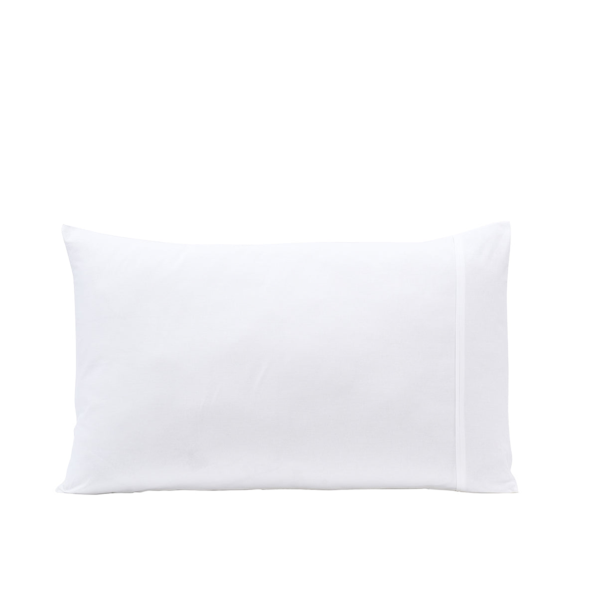 Eden Solid 100% Cotton White 2PC Pillow Case Set