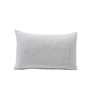 Eden Solid 100% Cotton Grey 2PC Pillow Case Set