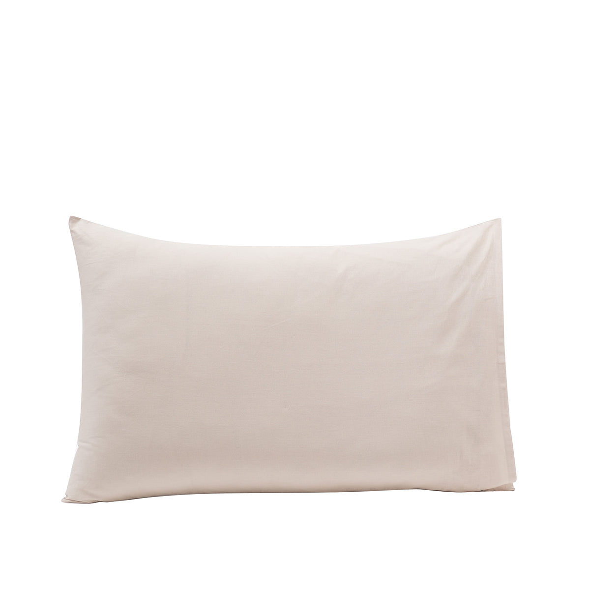 Eden Solid 100% Cotton Beige 2PC Pillow Case Set