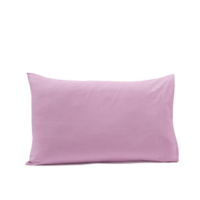 Eden Solid 100% Cotton Purple 2PC Pillow Case Set