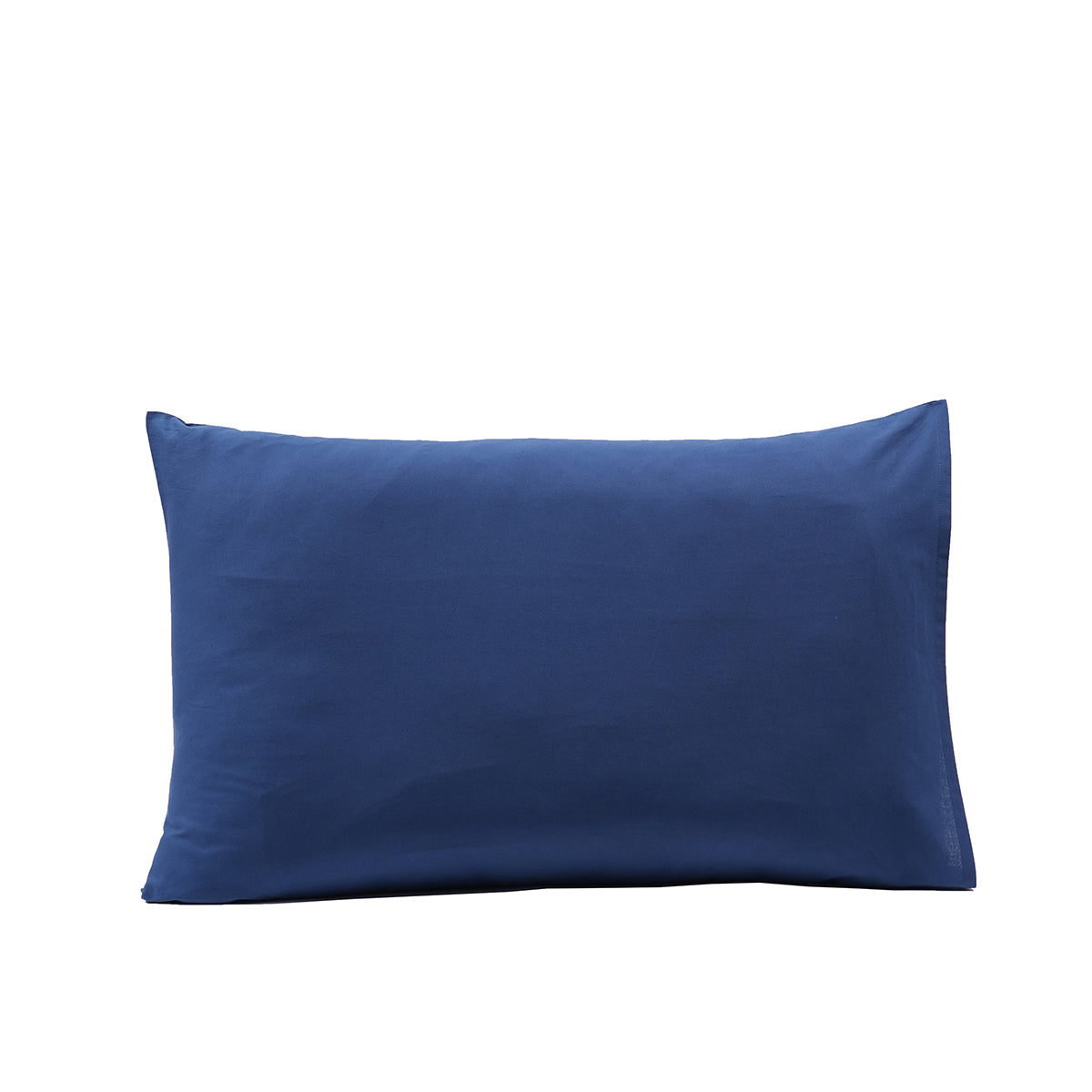 Eden Solid 100% Cotton Blue 2PC Pillow Case Set