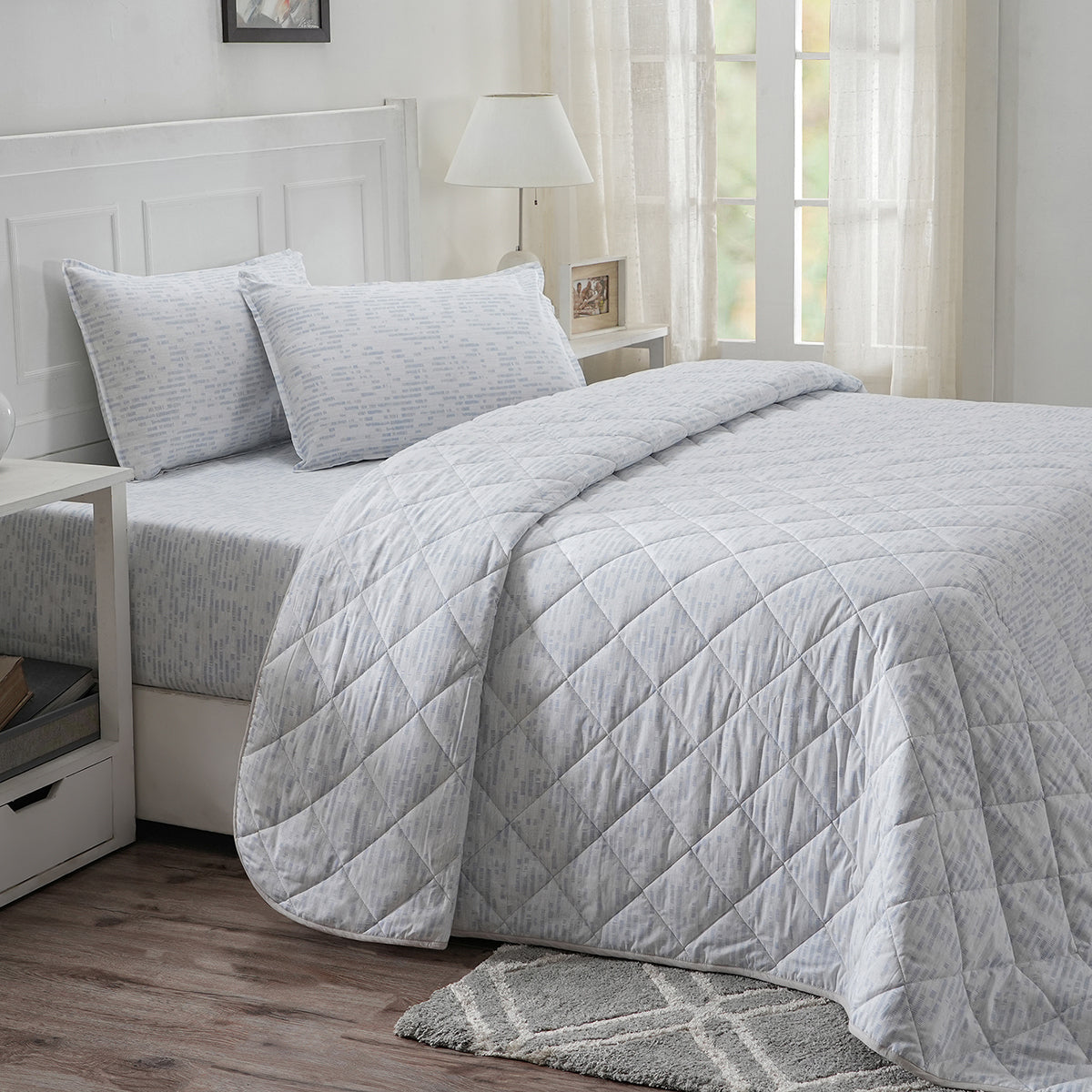 Optimist Bloom Canopus 110 GSM Summer AC Quilt/Quilted Bed Cover/Comforter