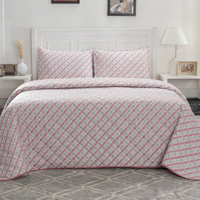 Optimist Bloom Esther 110 GSM Summer AC Quilt/Quilted Bed Cover/Comforter