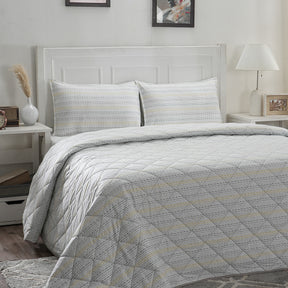 Optimist Bloom Atlair 4PC Quilt/Quilted Bed Cover Set