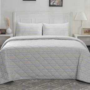 Optimist Bloom Atlair 4PC Quilt/Quilted Bed Cover Set