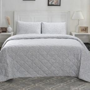 Optimist Bloom Canopus 4PC Quilt/Quilted Bed Cover Set