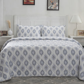 Optimist Bloom Lucasta 4PC Quilt/Quilted Bed Cover Set