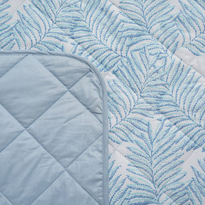 Optimist Bloom Fern 4PC Quilt/Quilted Bed Cover Set