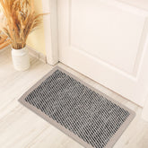 Diognal Line Woven 100% Cotton 1PC Doormat