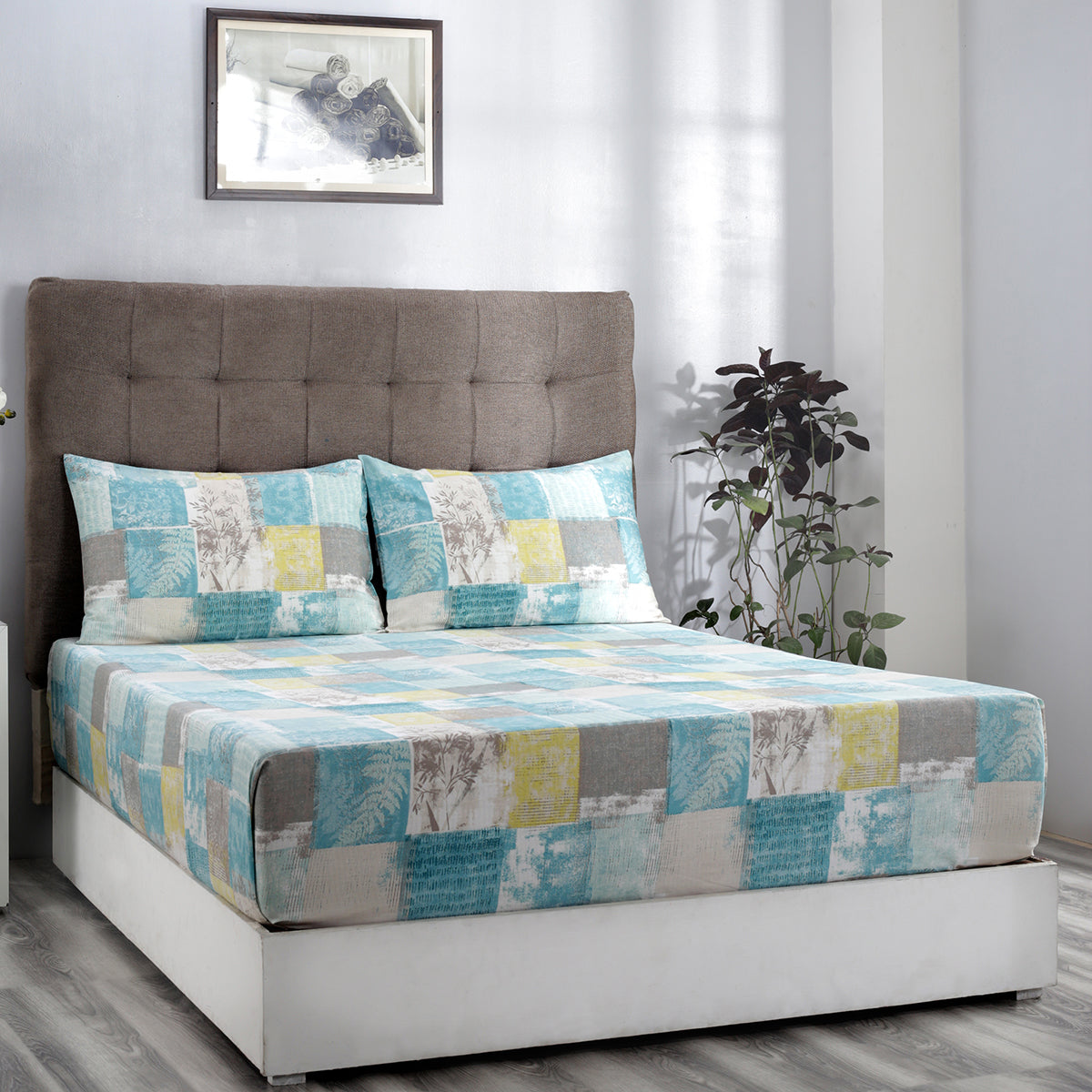 Royal Botanic Botanical Grunge 200 TC Cotton 6PC Bed Bath Set