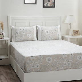 Royal Botanic Outline Floral 200TC Cotton 6PC Bed Bath Set