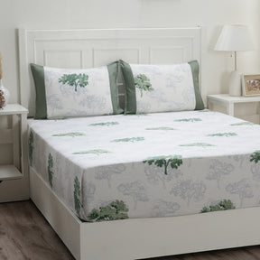 Royal Botanic Mint Damask 200TC Cotton Mint 6PC Bed Bath Set