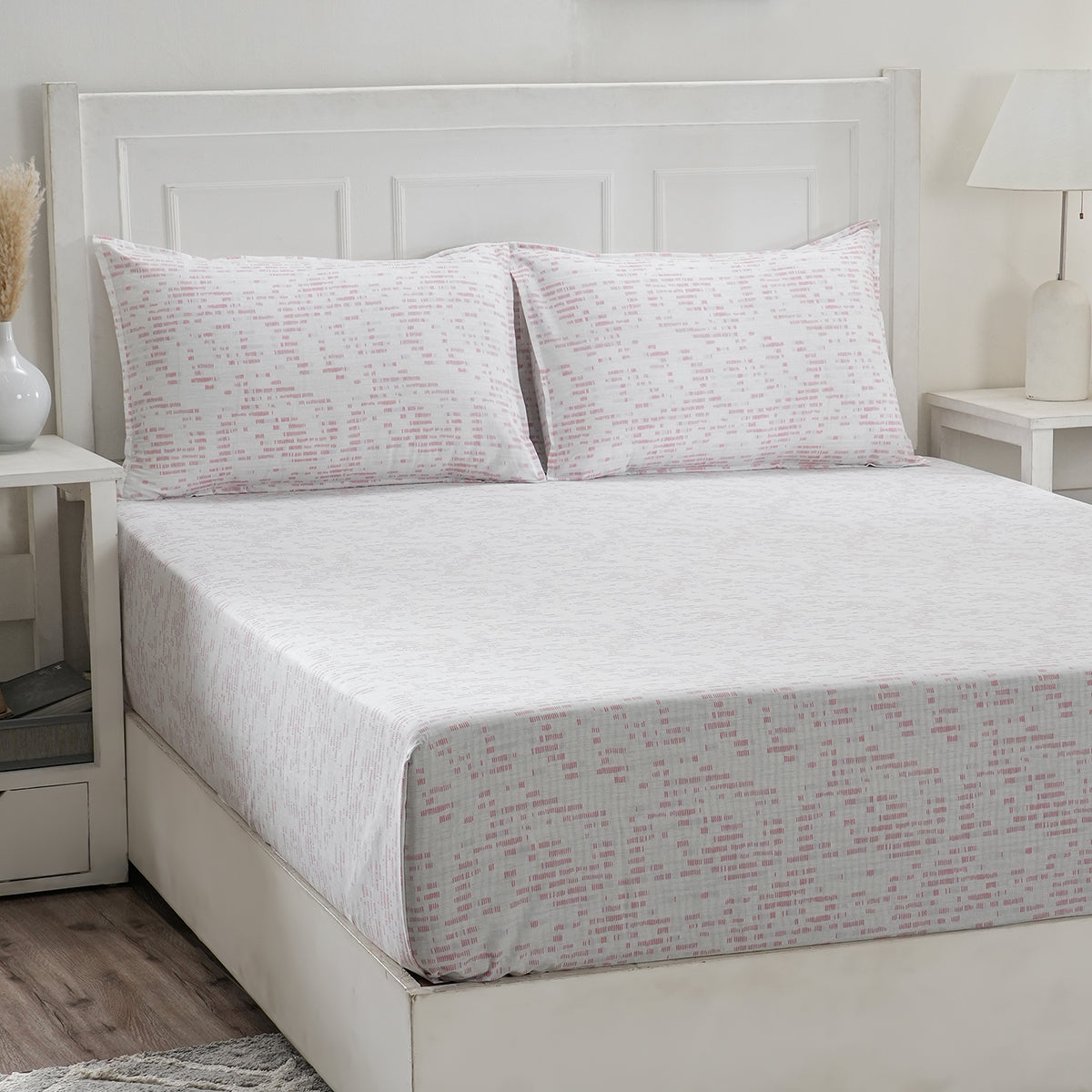 Optimist Bloom Canopus 144 TC Cotton 6PC Bed Bath Set