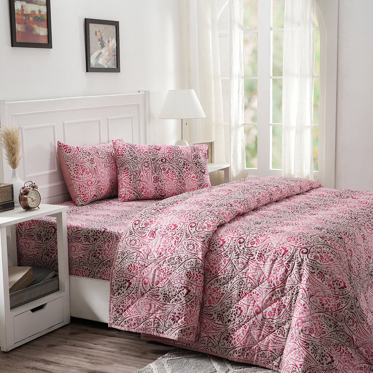 Royal Botanic Ombre Bonanza 4PC Quilt/Quilted Bed Cover Set