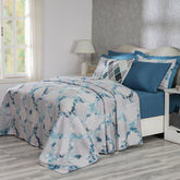 Enchanted Harmony Ogee Flent Printed 100% Cotton Duvet Cover