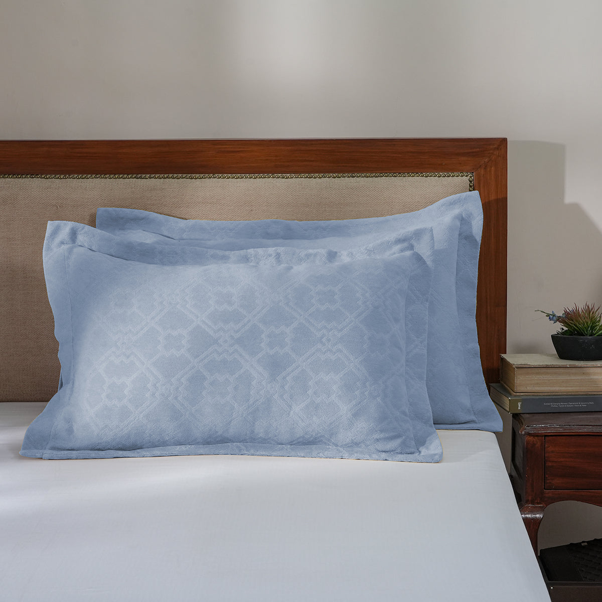 Utopian Regan Geometric Frills Pillow Sham Set Of 2