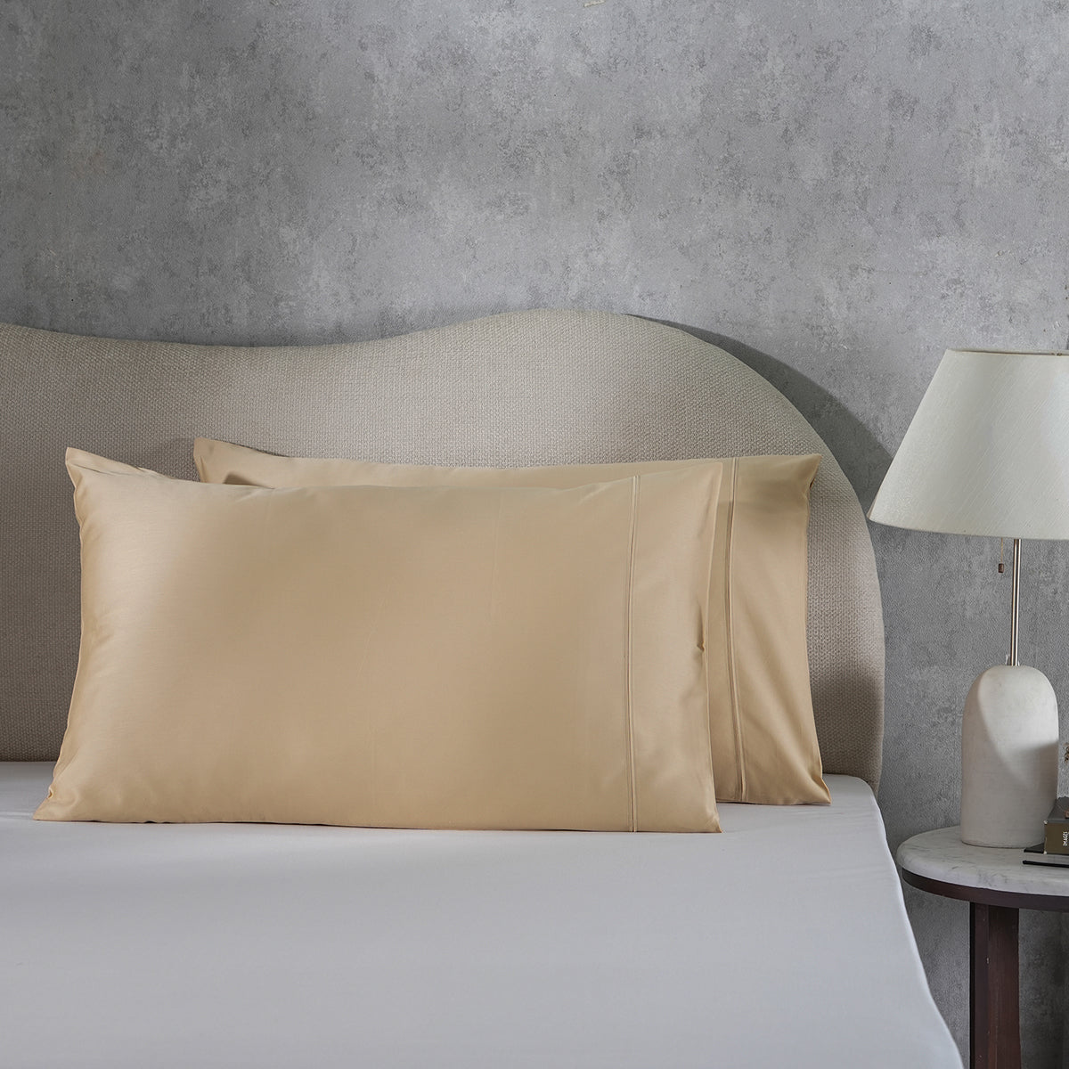 Melina Plain 100% Cotton Extra Soft & Luxurious Pillow Case Set Of 2