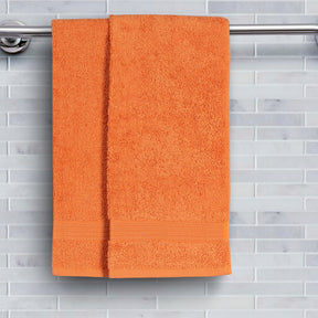 Hermosa Jeneth 100% Cotton Orange 2PC Bath Towel Set