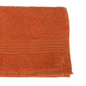 Hermosa Jeneth 100% Cotton Orange 2PC Bath Towel Set