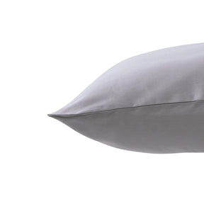 Viola 100%Cotton Solid Grey Pillow Case Set