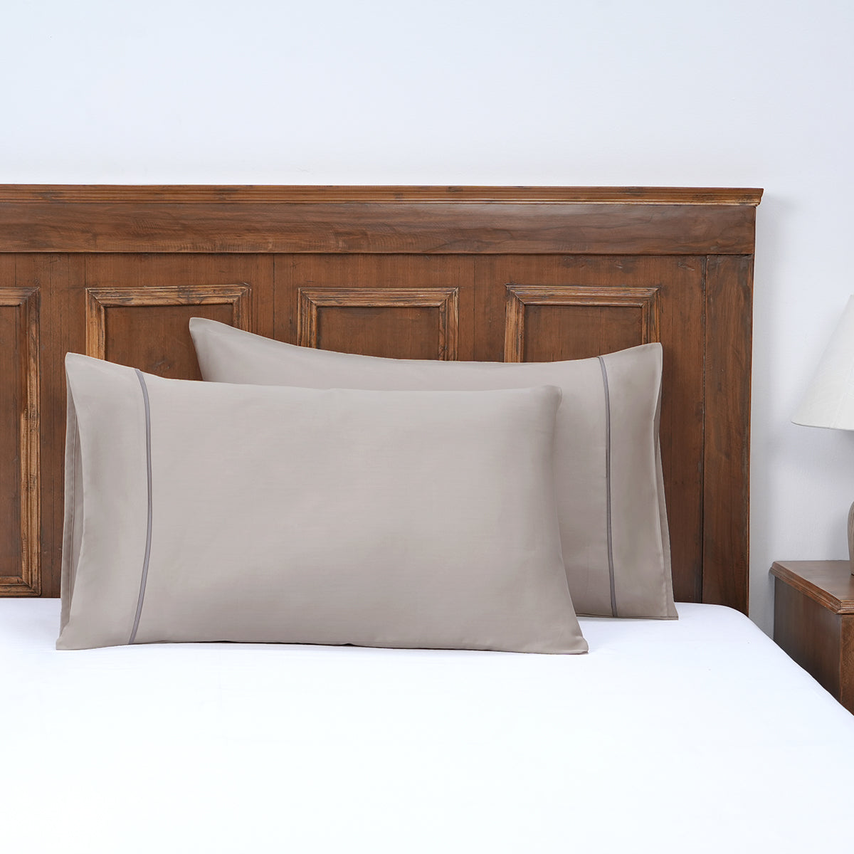 Viola 100%Cotton Solid Linen Pillow Case Set