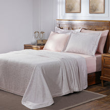 Acanthus Serenity Leafy Scroll Woven Jacquard Bed Cover