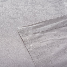 Acanthus Serenity Leafy Scroll Woven Jacquard Bed Cover