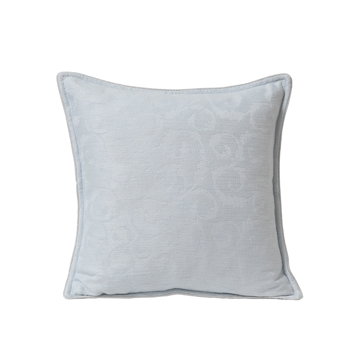 Acanthus Serenity Leafy Scroll Woven Jacquard Cushion Cover