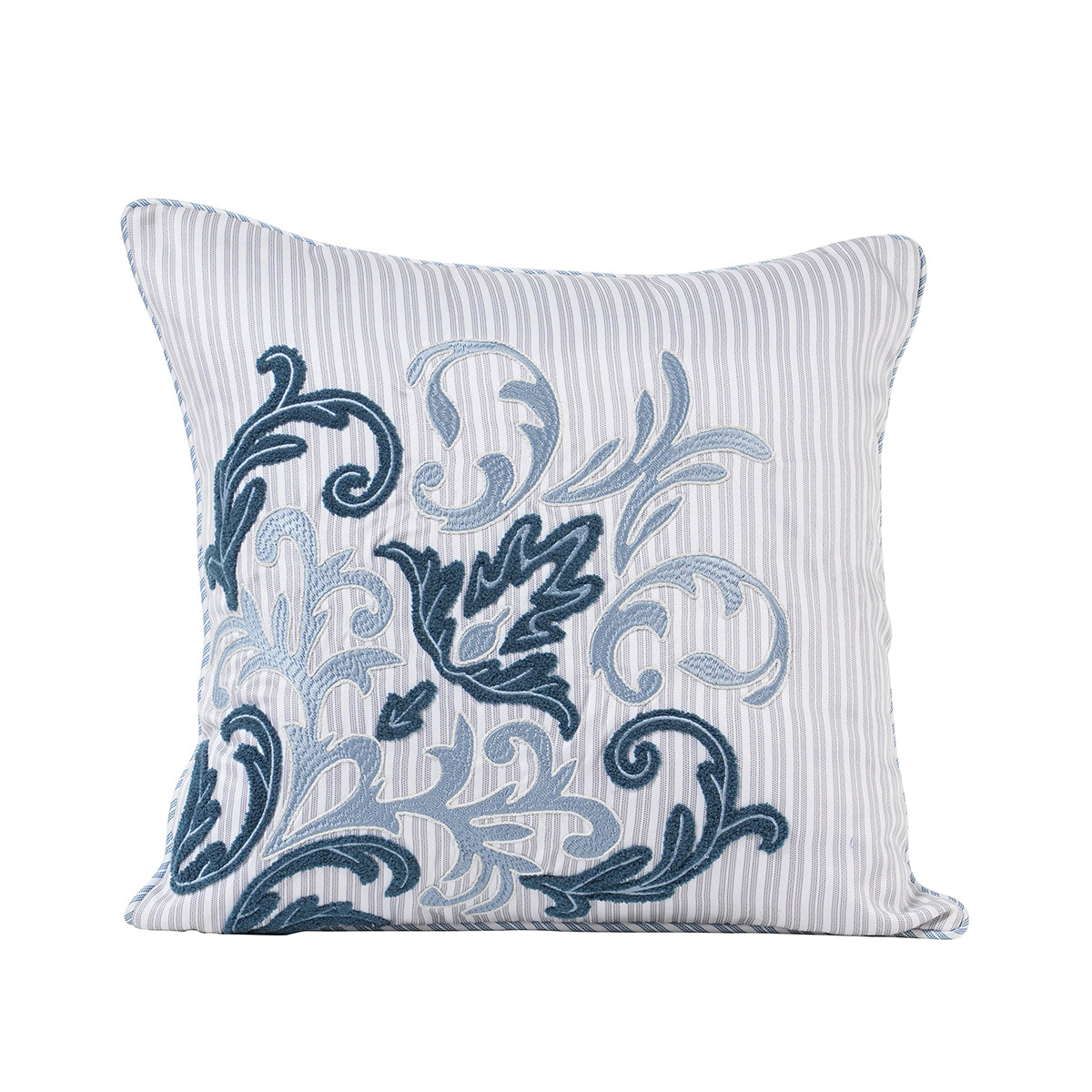 Acanthus Serenity Relic Curve Printed Embroidery Cushion Cover