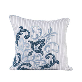 Acanthus Serenity Relic Curve Printed Embroidery Cushion Cover